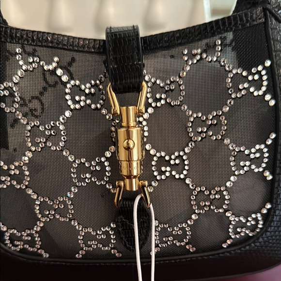 SOLD LIMITED LIZARD GUCCI CRYSTAL GG JACKIE 1961 - Picture 9 of 16